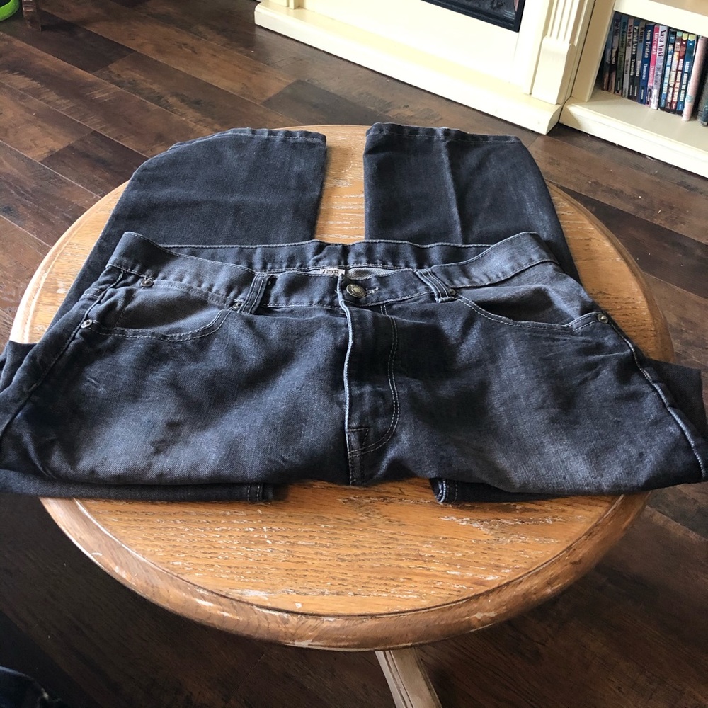 New P D& C Black Acid Wash Jeans Size 34X32 nwot
